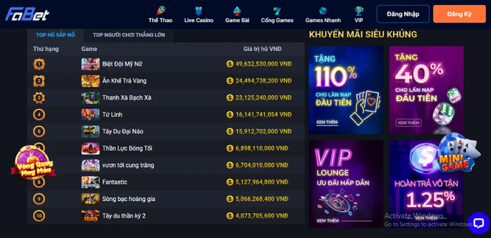 Các chương trình khuyến mãi và ưu đãi tại 678vip Win